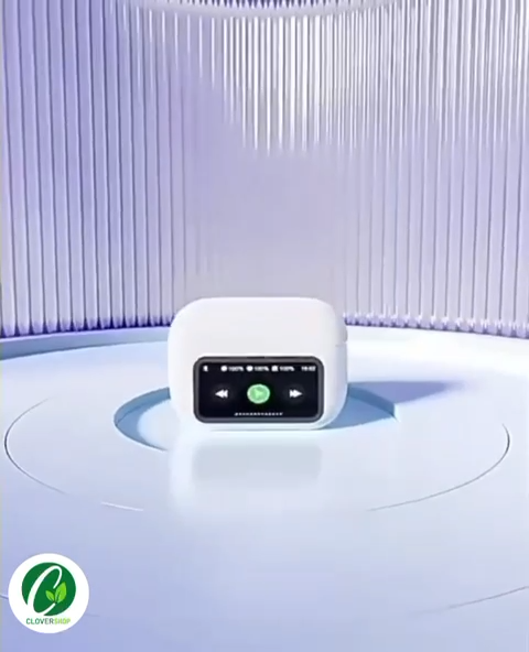 ?Sg Stock?Active Noise Cancellation(ANC) Earphones A9 Pro2 Wireless Bluetooth Earbuds LCD Touch Screen + ENC Microphone