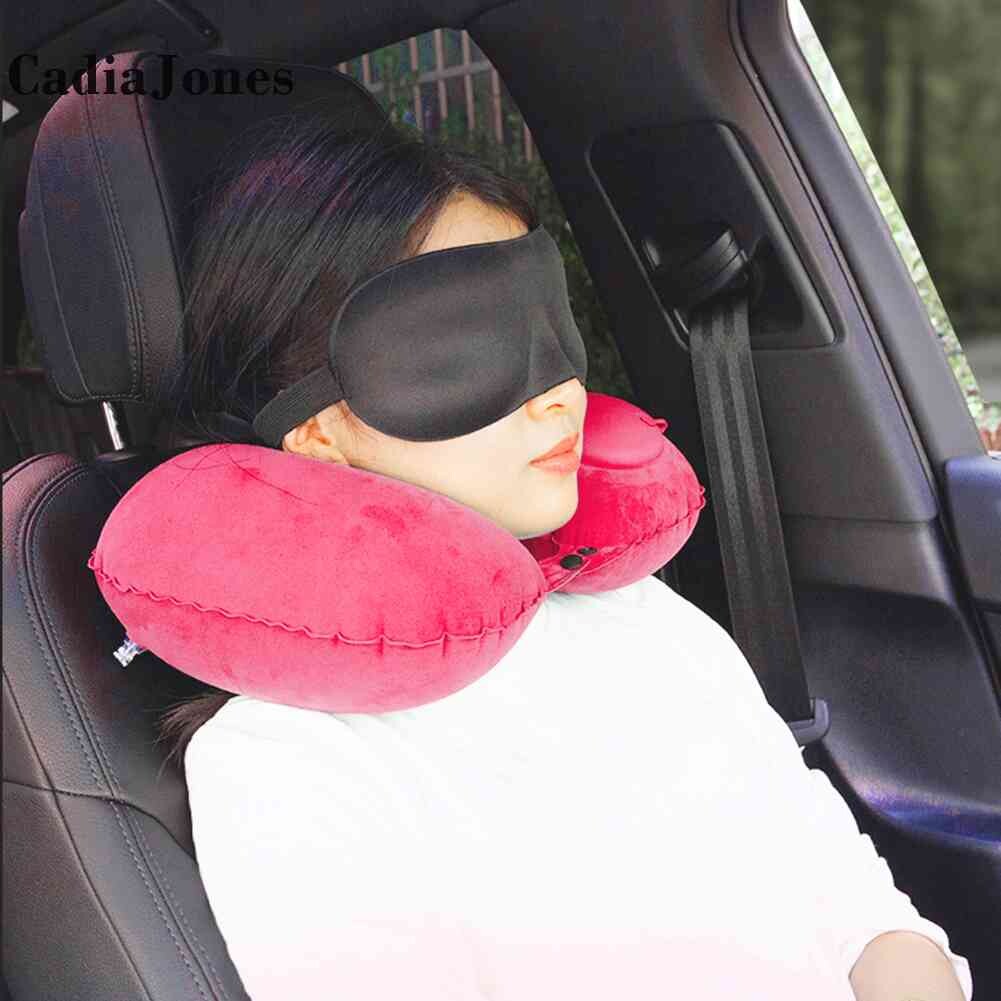 Air nflatable Travel Pillow Neck Portable Neck Pillow U Shaped Support Home Car Auto Accessories For Sleeping Rest Relaxing