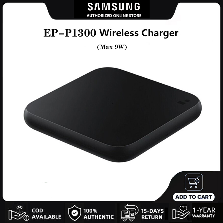 Samsung Wireless Charger Original EP-P1300 9W Qi Smart Adapter Base for Galaxy S8 S9 S10 S20 S21 S22 Ultra Note 20 10+ 9，Smart Pad