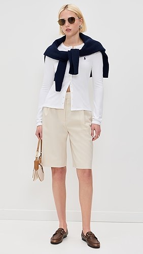 Cotton Polo Cardigan